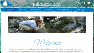 Mineral Water Direct simple site, managed wordpress hosting and email hosting.